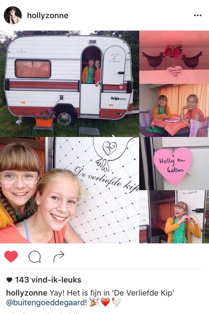 holly en lotus van zoggel te gast in de verliefde kip caravan